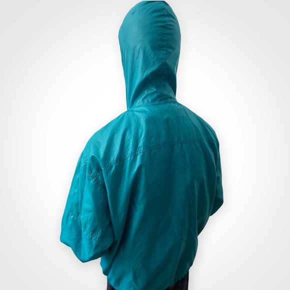 IZOD Windbreaker Pullover Jacket Turquoise - Men’s Small - Picture 6 of 10